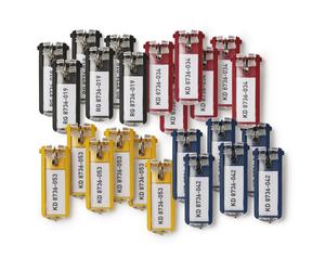 DURABLE Schlüsselanhänger KEY CLIP Großverpackung, 1 BTL à 24 Stk