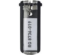 Durable 6er-Pack Schlüsselanhänger »Key Clip« schwarz