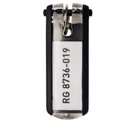 DURABLE Schlüsselanhänger Key Clip sw aus Kunststoff mit sichtbarem