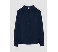 Durchgeknöpfte Bluse aus Crêpe 34 blau 2151637.5872.34
