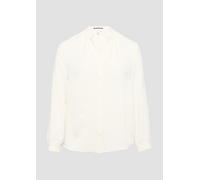 Durchgeknöpfte Bluse aus Crêpe 44 creme 2163219.0200.44