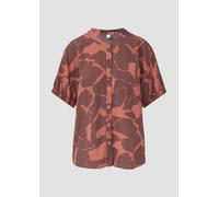 Durchgeknöpfte Viskosebluse 32 orange|lila 2166898.20A2.32