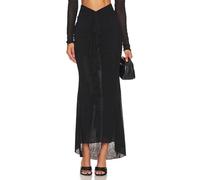 Durchsichtiger Mesh-Boho-Maxirock für Damen, Langer fließender durchsichtiger Bodycon-Rock, Strand-Urlaubs-Badeanzug-Überwurf