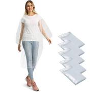 Durchsichtiger Regenponcho Damen Herren 5/10/20 Stück Wasserdicht