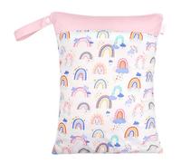 Duroecsain Tasche für nasse Badeanzüge, trockene und nasse Tasche | wasserdichte Taschen für Badeanzüge mit 2 Reißverschlusstaschen | Reisetasche für schmutzige Kleidung, tragbar, wiederverwendbar, B