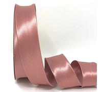 Dusky Pink byetsa Satin Falte 30 mm Schrägband auf einer 25 m Rolle