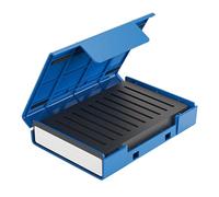 Dust-Proof Storage Case, Protective Suitcase Hard Drives, Portable Organizer with Stand, Durable Storage Solution for External and Internal Drives, Travel Friendly