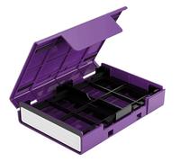 Dust-Proof Storage Case, Protective Suitcase Hard Drives, Portable Organizer with Stand, Durable Storage Solution for External and Internal Drives, Travel Friendly