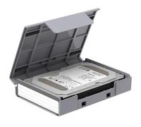 Dust-Proof Storage Case, Protective Suitcase Hard Drives, Portable Organizer with Stand, Durable Storage Solution for External and Internal Drives, Travel Friendly