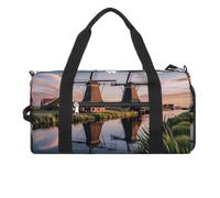 Dutch Windmill Turnbeutel für Männer und Frauen, wasserdichte Turnbeutel, große Seesack für Reisen, Workout