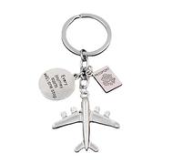 DUUDAH Personalisierter Schlüsselanhänger Schlüsselanhänger Ring, Flugzeug reisen um die Welt Kamera Kompass Schlüsselanhänger Anhänger, egal wo Sie sind (Farbe: E, Größe: 43 x 46 cm)