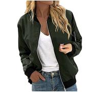 duxyoz Leichte Sommer-Parka, Cargo-Jacke, Übergröße, lässig, Militär, Reisen, Wandern, Sportjacken für Damen, Streetwear, Trucker-Jacke, atmungsaktiv, Bomber-Stil, Urban Deals