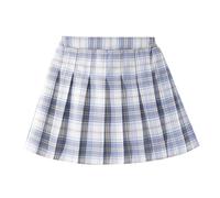 duxyoz Mädchen-Schulrock, halbelastische Taille, Schuluniform, Box-Faltenrock, lässiger Mini-Skaterröcke mit Shorts, elegant, schlicht, kariert, Tennis, Basic, A-Linie, Sommerröcke, Kleid, 4-15 Jahre