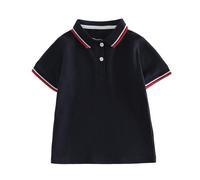 duxyoz Polo-T-Shirts für Mädchen und Jungen, kurzärmelig, Piqué-Poloshirt, Schuluniform, Kinder, Golf-Shirts, Blusen, einfarbig, klassisches T-Shirt, Sommer, einfarbig, Baumwolle, weiche Basic-Bluse