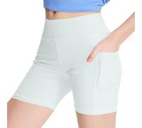 duxyoz Radlerhose für Mädchen, mit Taschen, Sport-Leggings, atmungsaktiv, Sicherheitsunterwäsche, kurze Hose, Sommer, Freizeit, Sport, Tanzen, Gymnastik, bequem, kurze Boyshorts, Unterkleid, 4-15