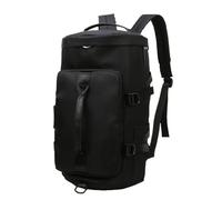 Duyeuau Große Kapazität Oxford Tuch Rucksack mit Nass- und Trockenfach Schultertasche Casual Handtasche für Reisen und, Schwarz , 25*25*46cm