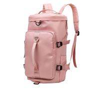 Duyeuau Große Kapazität Oxford Tuch Rucksack mit Nass- und Trockenfach Schultertasche Casual Handtasche für Reisen u, Leichtes Fleischpulver, 25*25*46cm