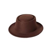 Dvbfufv Fedora-Hut für Herren, modisch, kleine Krempe, Jazz-Hut, für Herren, dekoriert, 29, 6 7/8/7 1/8