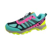 Dvina Sneaker Trekkingschuhe Outdoor Schuhe Freizeit Schnürer Wanderschuhe SD6337 7.Türkis/Pink/Neon Grün 38