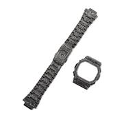 DW5600 Mod Kit Retro-Metallarmbandgehäuse, kompatibel mit Casio DW-5600 GW-B5600, modifiziertes Vintage-Uhrenarmband geschnitzter indischer Lünette aus 316L-Stahl(A Indian Style)