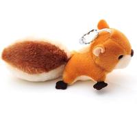 Dwang Brauner Cartoon-Eichhörnchen-Plüsch-Schlüsselanhänger, Schlüsselring-Rucksack-Plüsch-Stofftier-Plüsch-Schlüsselanhänger, Damen-Accessoires