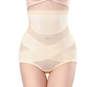 DWFEYOI Shapewear Damen Bauchweg Unterhose Hohe Taille Miederhose Miederslips Figurformende Bodywäsche Bauchkontrolle Miederpant Body Shaper,shapewear damen bauchweg,miederpants(L)