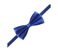 DWOY Fliege Verstellbare Satin Fliege für Männer und Frauen, vorgebundene Fliege (Blau)