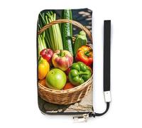 DWTJKMS Langes Portemonnaie für Küche, Restaurant, schlanke Brieftasche aus PU-Leder, für Männer und Frauen, minimalistische Geldbörse mit Kartenfächern, weiß, 20 x 10,5 cm, weiß, 20x10.5cm