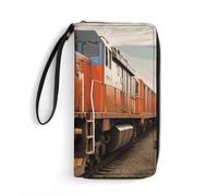 DWTJKMS Langes Portemonnaie, schmale Geldbörse aus PU-Leder, für Herren und Damen, minimalistische Geldbörse mit Kartenfächern, weiß, 19,7 x 10,5 cm, weiß, 19.7x10.5cm