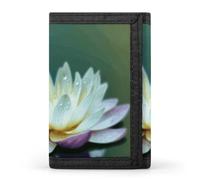 DWTJKMS Libelle mit Seerose, minimalistische Herren-Geldbörse, schmal, dreifach gefaltet, modern, modisch, Diebstahlschutz, für Karten und Bargeld
