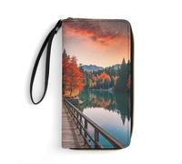 DWTJKMS Rhizophora Apiculata Lange Geldbörse, schmale PU-Ledergeldbörse für Männer und Frauen, minimalistische Geldbörse mit Kartenfächern, Weiß, 19,7 x 10,5 cm, weiß, 19.7x10.5cm