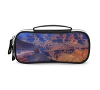 DWVSFJM Federmäppchen aus PU-Leder, wasserdicht, tragbar, Make-up-Tasche mit Reißverschluss, Beauty Grand Canyon, Federmäppchen für Bürobedarf, Make-up-Tasche