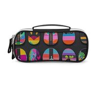 DWVSFJM Federmäppchen aus PU-Leder, wasserdicht, tragbar, Make-up-Tasche mit Reißverschluss, Flip-Flops, Federmäppchen für Bürobedarf, Make-up-Tasche