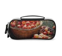 DWVSFJM Federmäppchen aus PU-Leder, wasserdicht, tragbar, Make-up-Tasche mit Reißverschluss, Obsternte, Federmäppchen für Bürobedarf, Make-up-Tasche