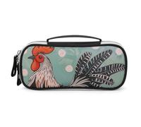 DWVSFJM Federmäppchen aus PU-Leder, wasserdicht, tragbar, Make-up-Tasche mit Reißverschluss, rote Cowboystiefel, Federmäppchen für Bürobedarf, Make-up-Tasche
