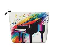 Dwvtfsm Bunte Make-up-Tasche für Damen, wasserdicht, Leinen, Reise-Kosmetik-Organizer, leichter Reißverschluss, Reise-Kulturbeutel, Organizer, Make-up-Pinsel, Aufbewahrungstasche