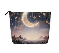 Dwvtfsm Elegante Make-up-Tasche für Damen, wasserdicht, Leinen, Reise-Kosmetik-Organizer, leichter Reißverschluss, Reise-Kulturbeutel, Organizer, Make-up-Pinsel, Aufbewahrungstasche