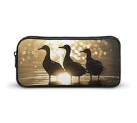 DWVTFSM Federmäppchen im Wasser, großes Fassungsvermögen, niedliches Federmäppchen, Make-up-Kosmetiktasche für Damen und Herren