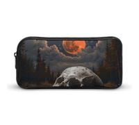 DWVTFSM Federmäppchen mit Totenkopf-Motiv, großes Fassungsvermögen, niedliches Federmäppchen, Make-up-Kosmetiktasche für Damen und Herren