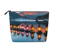 Dwvtfsm Kosmetiktasche für Damen, wasserdicht, Leinen, Reise-Kosmetik-Organizer, leichter Reißverschluss, Reise-Kulturbeutel, Organizer, Make-up-Pinsel, Aufbewahrungstasche