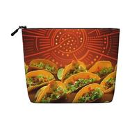 Dwvtfsm Lustige Make-up-Tasche für Damen, wasserdicht, Leinen, Reise-Kosmetik-Organizer, leichter Reißverschluss, Reise-Kulturbeutel, Organizer, Make-up-Pinsel, Aufbewahrungstasche