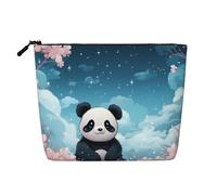 Dwvtfsm Make-up-Tasche für Damen, wasserdicht, Leinen, Reise-Kosmetik-Organizer, leichter Reißverschluss, Reise-Kulturbeutel, Organizer, Make-up-Pinsel, Aufbewahrungstasche