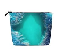 Dwvtfsm Make-up-Tasche für Damen, wasserdicht, Leinen, Reise-Kosmetik-Organizer, leichter Reißverschluss, Reise-Kulturbeutel, Organizer, Make-up-Pinsel, Aufbewahrungstasche