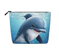 Dwvtfsm Make-up-Tasche für Damen, wasserdicht, Leinen, Reise-Kosmetik-Organizer, leichter Reißverschluss, Reise-Kulturbeutel, Organizer, Make-up-Pinsel, Aufbewahrungstasche