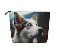 Dwvtfsm Make-up-Tasche für Damen, wasserdicht, Leinen, Reise-Kosmetik-Organizer, leichter Reißverschluss, Reise-Kulturbeutel, Organizer, Make-up-Pinsel, Aufbewahrungstasche