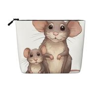 Dwvtfsm Make-up-Tasche für Mutter und Kind, wasserdicht, Leinen, Reise-Kosmetik-Organizer, leichter Reißverschluss, Reise-Kulturbeutel, Organizer, Make-up-Pinsel, Aufbewahrungstasche