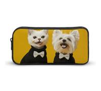 DWVTFSM Tragen eines schwarzen Pullover-Federmäppchens, großes Fassungsvermögen, niedliches Federmäppchen, Make-up-Kosmetiktasche für Damen und Herren