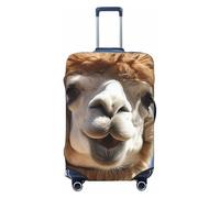 DWVTSLH Lustige Alpaka-Llama-Gepäckabdeckungen für Koffer, TSA-geprüft, Elastan, elastisch, waschbar, kratzfest, Reisegepäckabdeckung, passend für 45,7 - 81,3 cm Gepäck, Schwarz , M