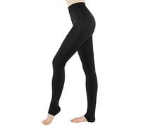 dy_mode Thermo Leggings Damen Winter Leggings Gefütterte Thermoleggins - WL090 (34, WL090-Black)