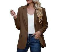 Dyhxuan Blazer Für Damen 3/4 Geraffte Ärmel Blazer Geschäft Büro Blazer Anzug Sportlich Jack Trenchcoat Angebote des Tages Heute Meine Bestellungen Anzeigen Blitzangebote des Tages Heute